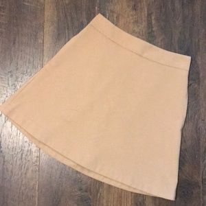 Express fit & flare tan skirt